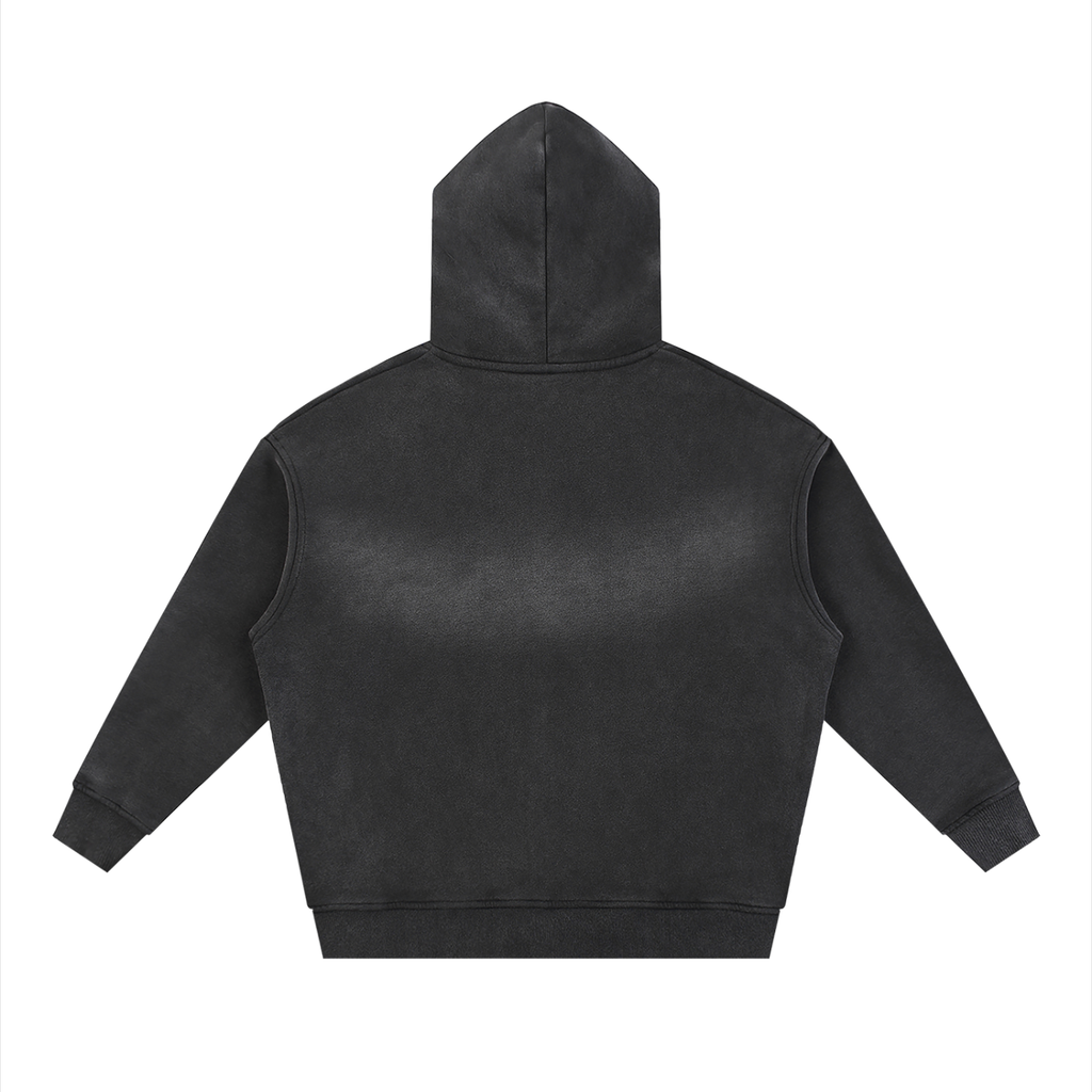 Sunfade Two-way Zip up Fleece Hoodie