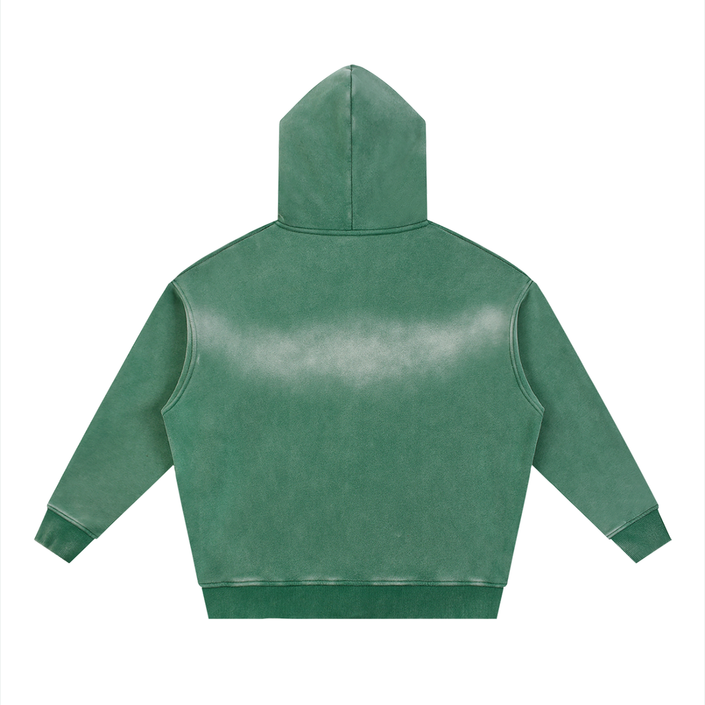 Sunfade Two-way Zip up Fleece Hoodie
